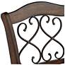 3_Hillsdale Newton 30" Brown Faux Leather Swivel Bar Stools Set of 2 more views