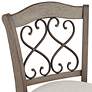 3_Hillsdale Newton 30" Stonewash Fabric Swivel Bar Stools Set of 2 more views
