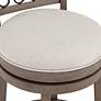4_Hillsdale Newton 30" Stonewash Fabric Swivel Bar Stools Set of 2 more views