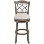 6_Hillsdale Newton 30" Stonewash Fabric Swivel Bar Stools Set of 2 more views