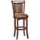 Hillsdale Norwood Brown Swivel 26 1/2" High Counter Stool