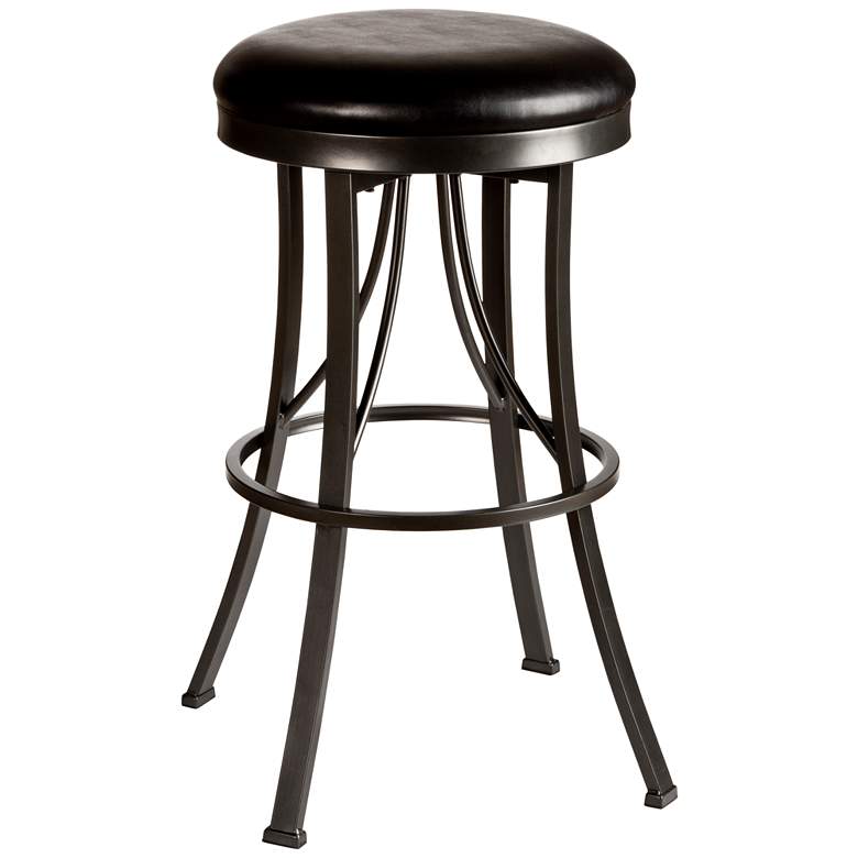 Image 1 Hillsdale Ontario 26" Black Vinyl Swivel Counter Stool