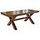 Hillsdale Park Avenue Trestle Dining Table with Leaf