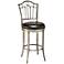 Hillsdale Portland 26" Black Vinyl Swivel Counter Stool