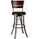 Hillsdale Santa Monica Pewter and Cherry Counter Stool