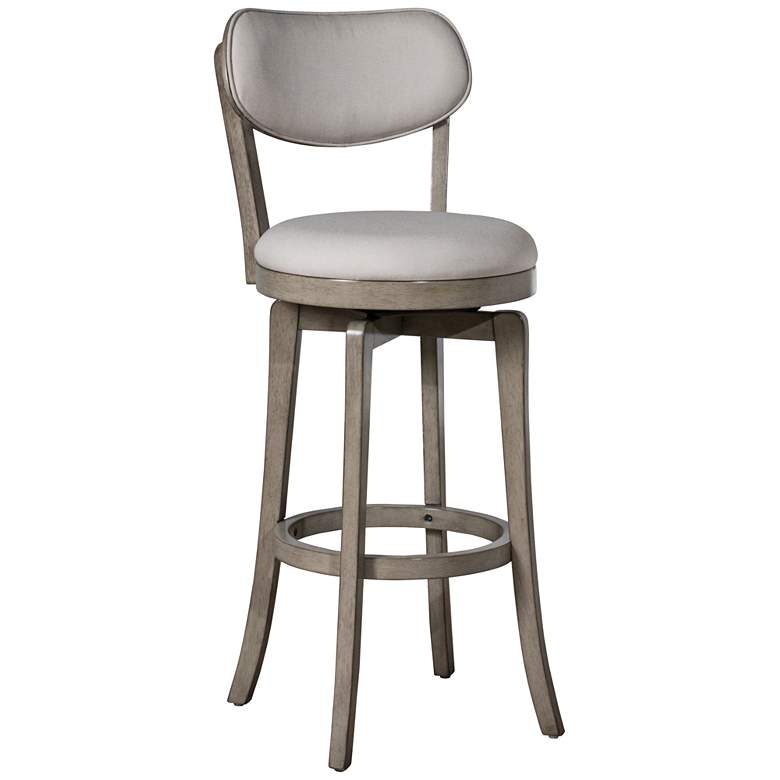 Hillsdale Sloan 25 1/2&quot; Aged Gray Swivel Counter Stool