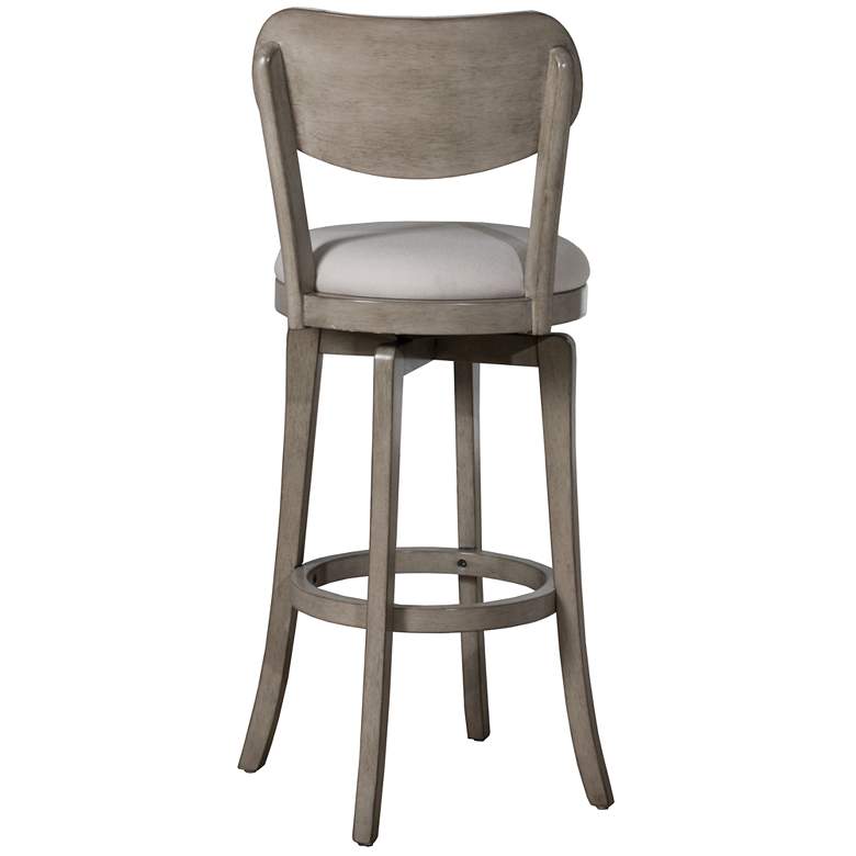 Image 4 Hillsdale Sloan 25 1/2 inch Aged Gray Swivel Counter Stool more views