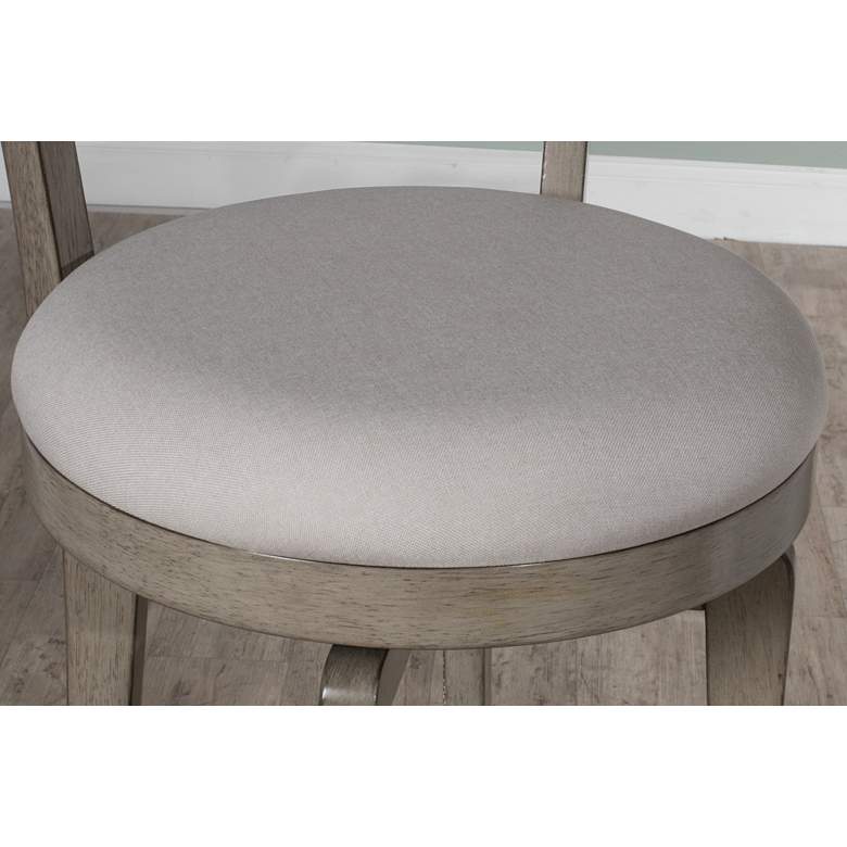 Image 5 Hillsdale Sloan 31 1/2" Aged Gray Swivel Bar Stool more views