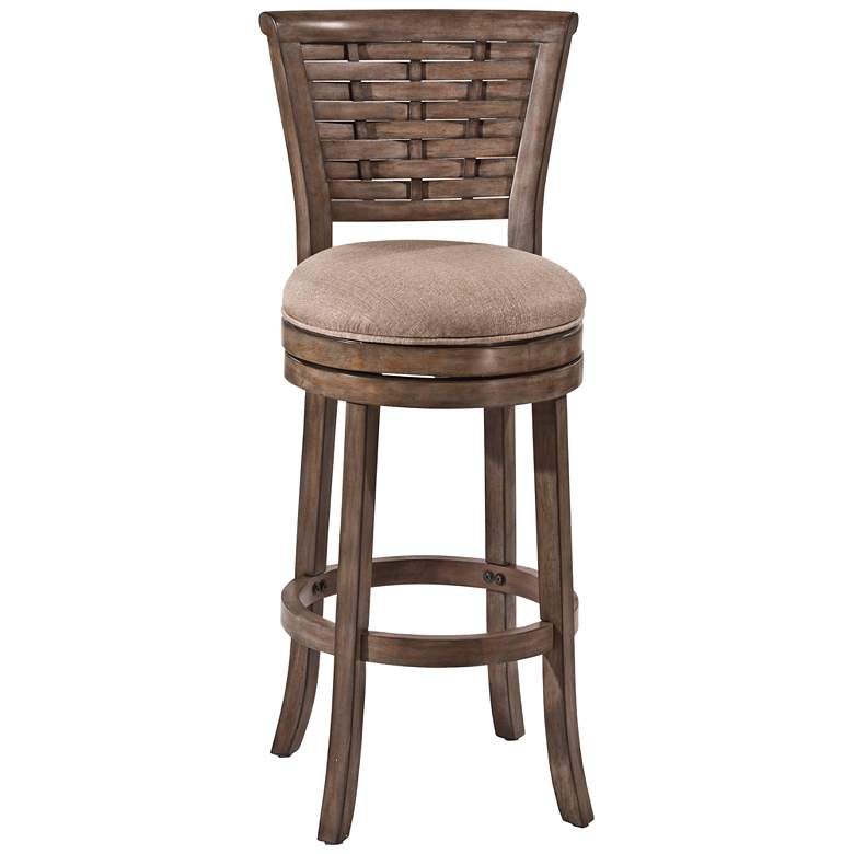 Image 1 Hillsdale Thredson 26 inch Putty Fabric Swivel Counter Stool