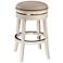 Hillsdale Tillman 26" Beige Fabric Swivel Counter Stool