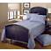 Hillsdale Universal Mesh Silver and Navy Bed (Twin)