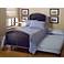 Hillsdale Universal Mesh Silver and Navy Trundle Bed (Twin)