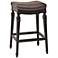 Hillsdale Vetrina 27" Charcoal Faux Leather Counter Stool
