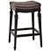 Hillsdale Vetrina 30 1/2" Charcoal Faux Leather Barstool