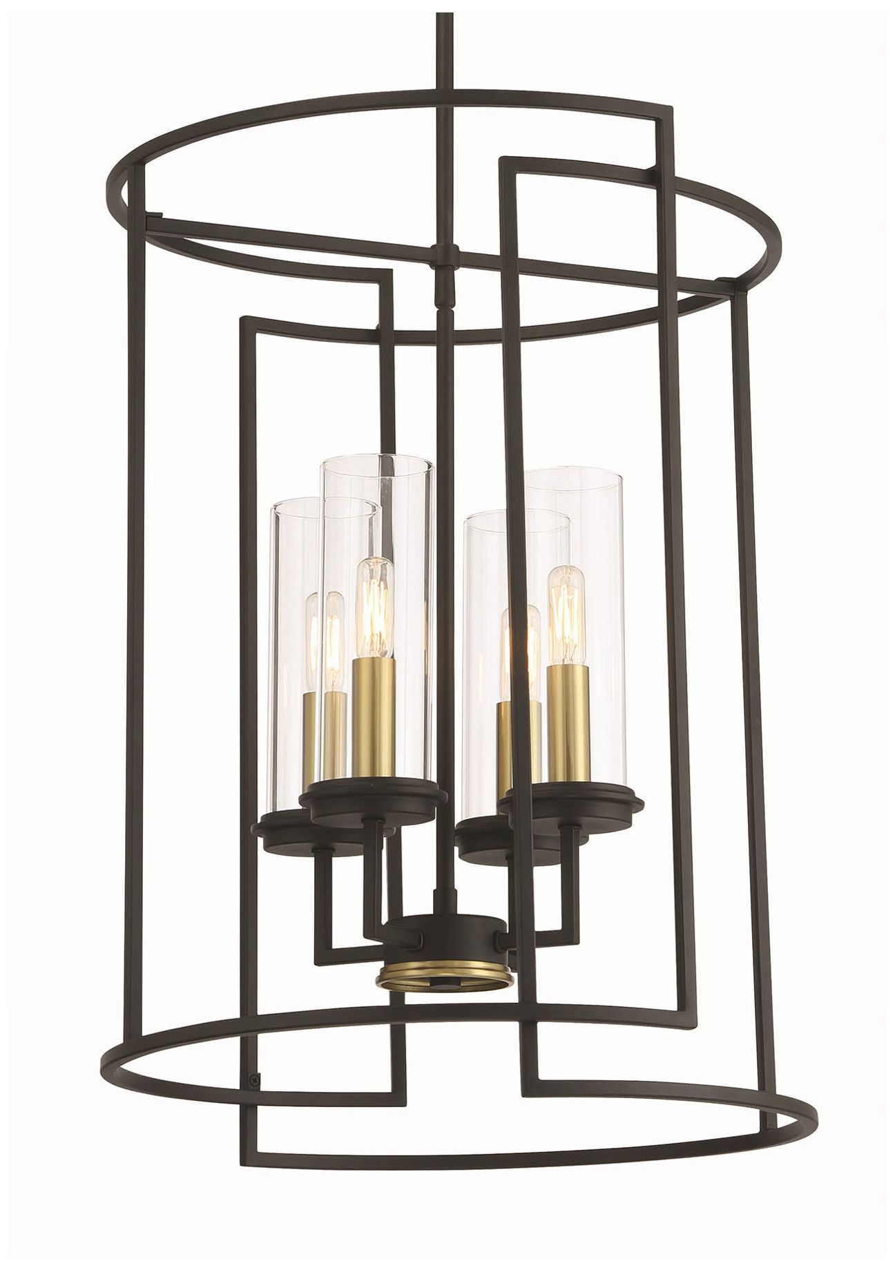 Hillstone 18 1/2" Wide Sand Coal 4-Light Pendant