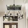 1_Hillstone 40 1/4" Wide Sand Coal 9-Light Chandelier
