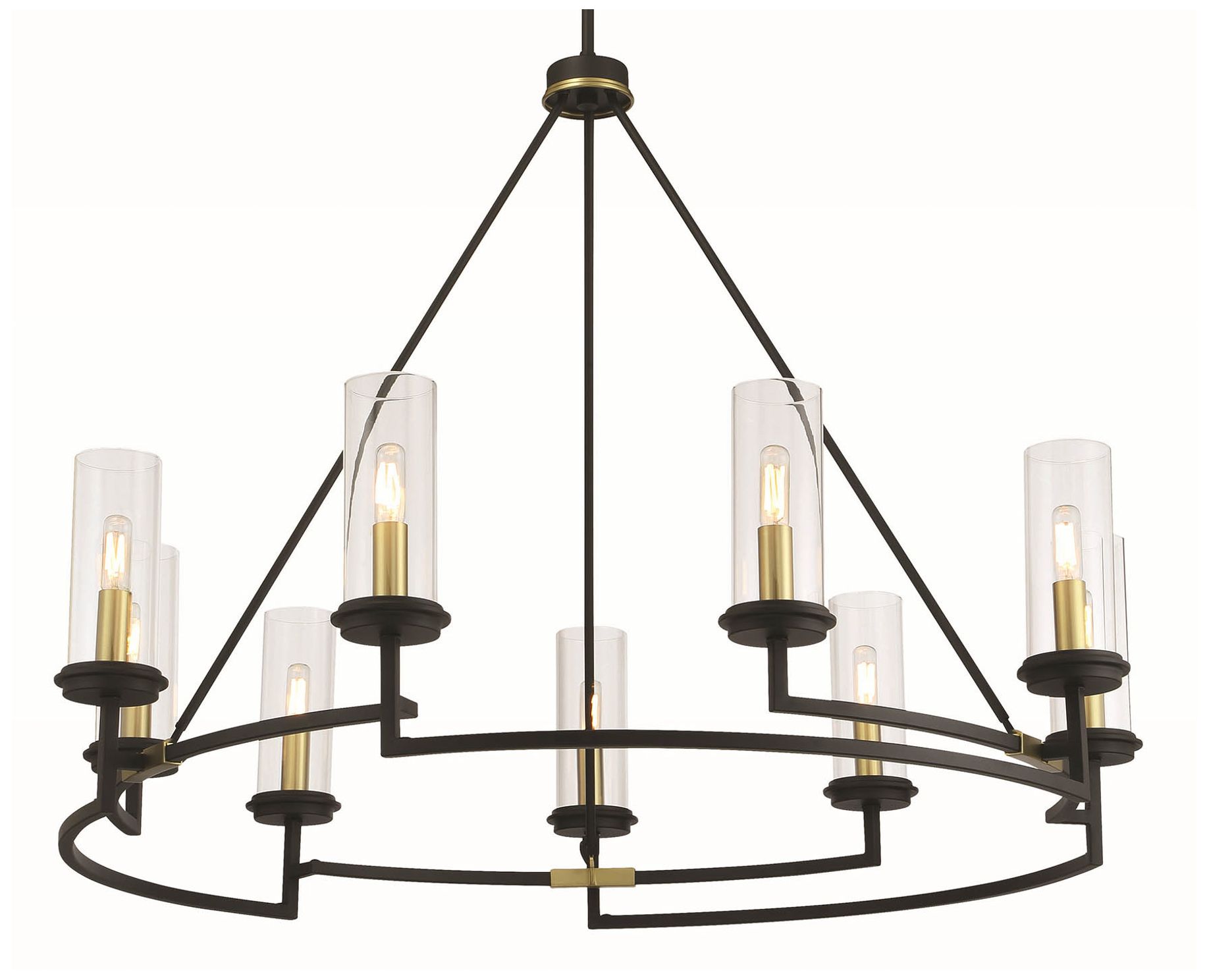 Image 5 Hillstone 40 1/4" Wide Sand Coal 9-Light Chandelier more views