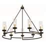 5_Hillstone 40 1/4" Wide Sand Coal 9-Light Chandelier more views