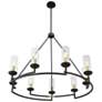 6_Hillstone 40 1/4" Wide Sand Coal 9-Light Chandelier more views