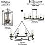 Hillstone 40 1/4" Wide Sand Coal 9-Light Chandelier