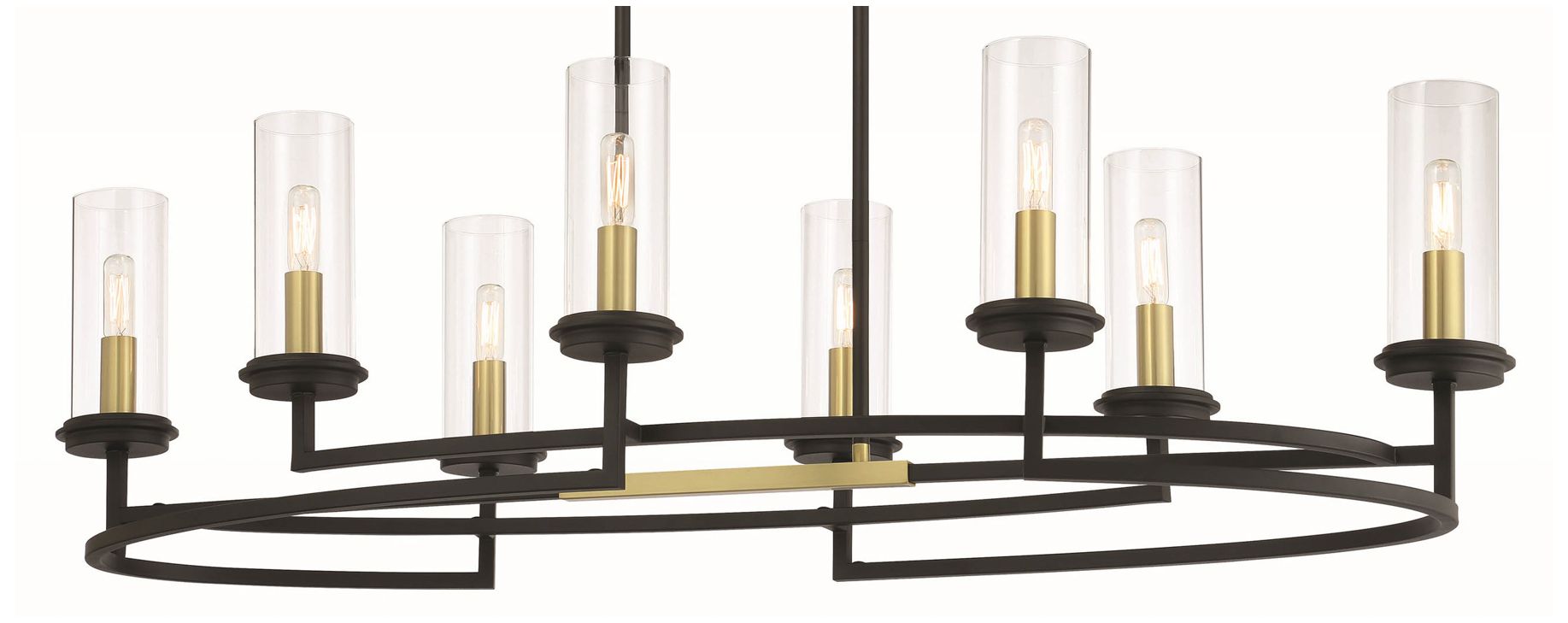 Image 5 Hillstone 45 1/4" Wide Sand Coal 8-Light Island Chandelier more views