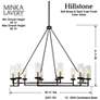 5_Hillstone 50 1/4"W Sand Coal and Brass 12-Light Chandelier more views