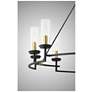 7_Hillstone 50 1/4"W Sand Coal and Brass 12-Light Chandelier more views