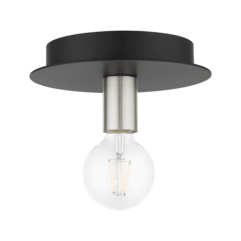 Image 3 Hillview 1 Light Black Flush Mount more views