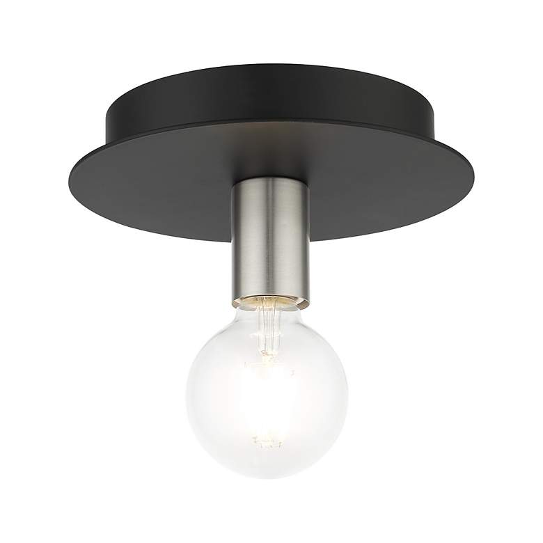 Image 4 Hillview 1 Light Black Flush Mount more views