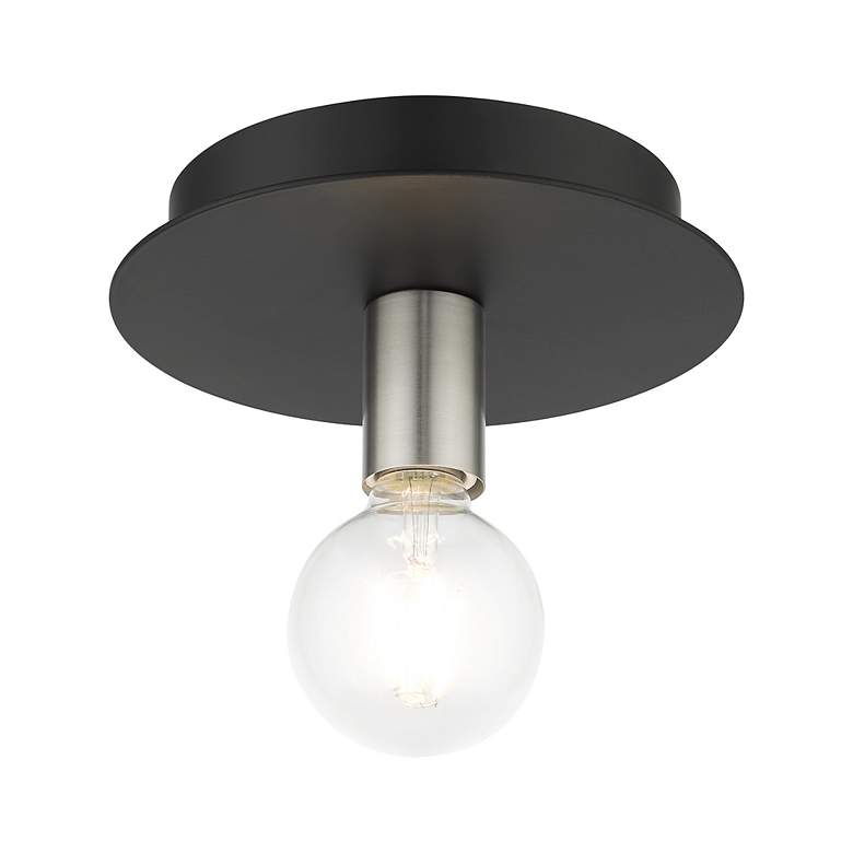 Image 5 Hillview 1 Light Black Flush Mount more views