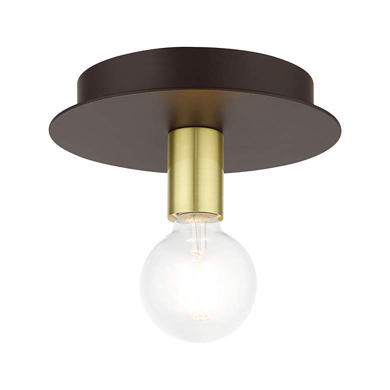 Image 4 Hillview 1 Light Bronze Flush Mount more views
