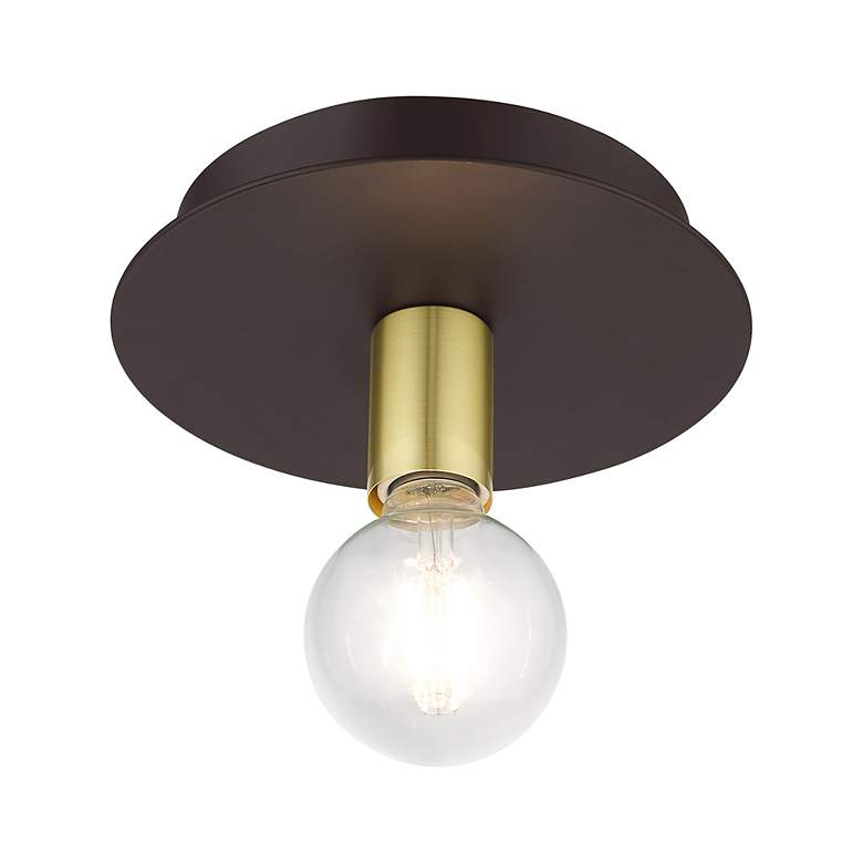 Image 6 Hillview 1 Light Bronze Flush Mount more views