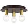 2_Hillview 3 Light Bronze Flush Mount