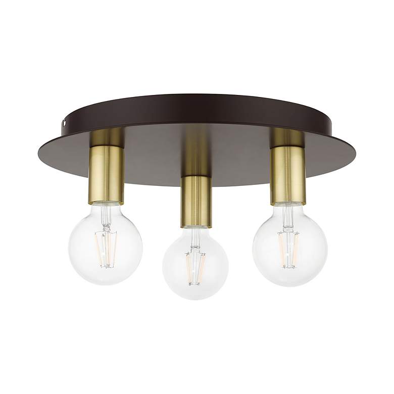 Image 3 Hillview 3 Light Bronze Flush Mount more views