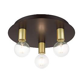 Image5 of Hillview 3 Light Bronze Flush Mount more views