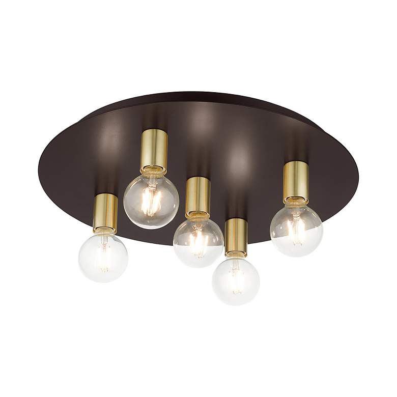 Image 5 Hillview 5 Light Bronze Flush Mount more views