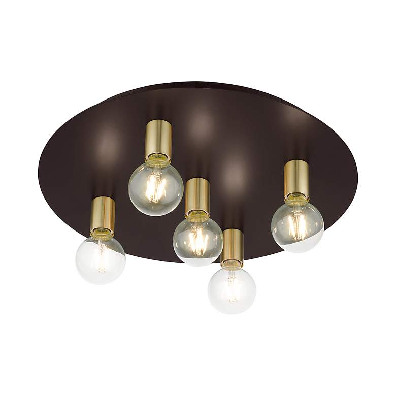 Image 6 Hillview 5 Light Bronze Flush Mount more views