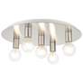 Thumbnail2 of Hillview 5 Light Brushed Nickel Flush Mount