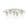 Thumbnail4 of Hillview 5 Light Brushed Nickel Flush Mount more views