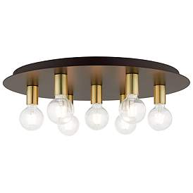 Image2 of Hillview 7 Light Bronze Flush Mount