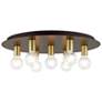 Thumbnail2 of Hillview 7 Light Bronze Flush Mount