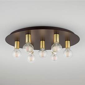 Image1 of Hillview 7 Light Bronze Flush Mount