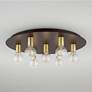 Thumbnail1 of Hillview 7 Light Bronze Flush Mount