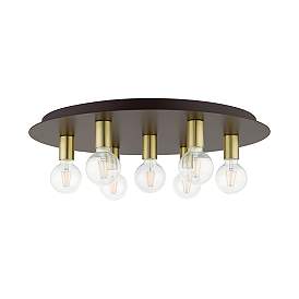 Image3 of Hillview 7 Light Bronze Flush Mount more views