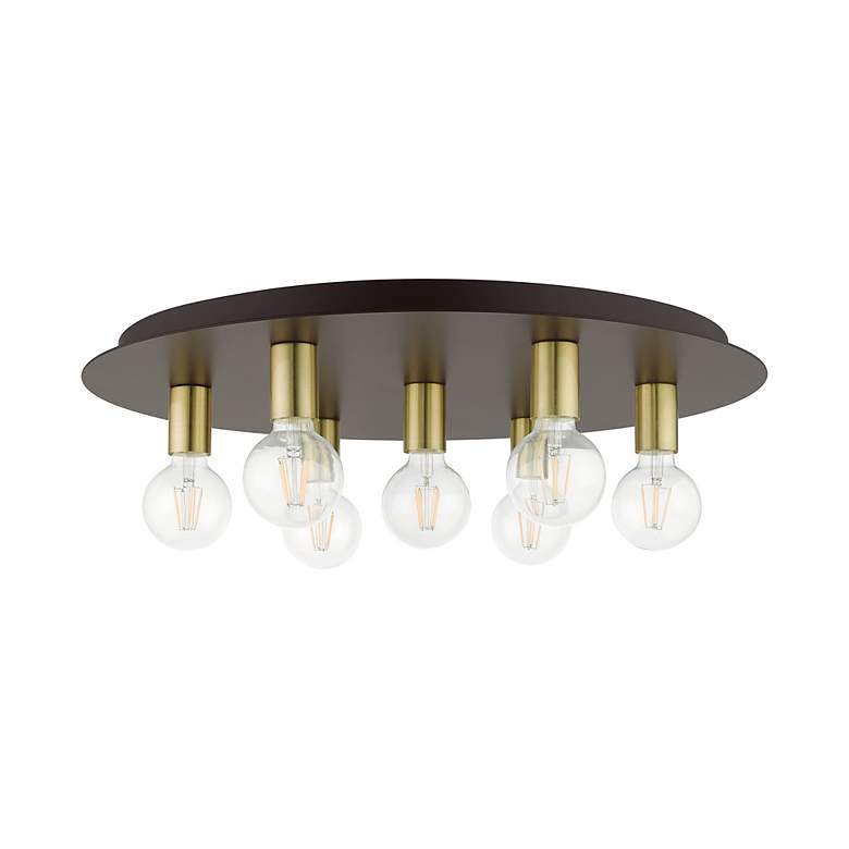 Image 3 Hillview 7 Light Bronze Flush Mount more views