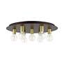 Thumbnail3 of Hillview 7 Light Bronze Flush Mount more views