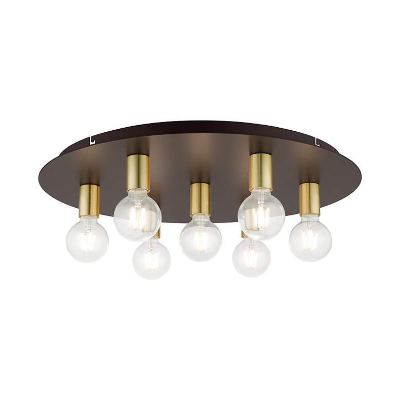 Image 4 Hillview 7 Light Bronze Flush Mount more views