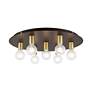 Thumbnail4 of Hillview 7 Light Bronze Flush Mount more views