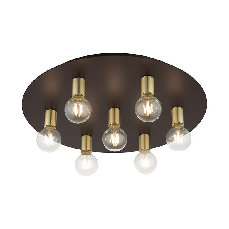 Image 6 Hillview 7 Light Bronze Flush Mount more views