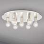 Thumbnail1 of Hillview 7 Light Brushed Nickel Flush Mount
